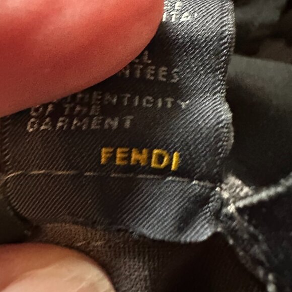 Fendi Taupe Wool Trousers size 42 EUC - Picture 3 of 4